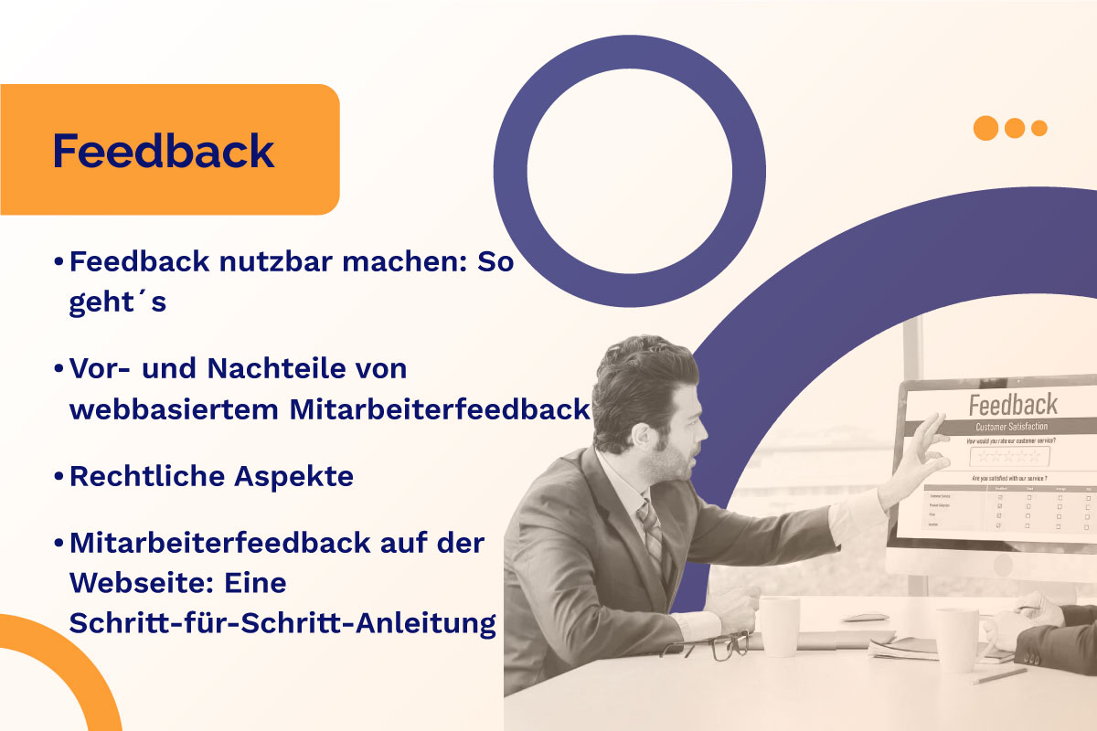 Feedback nutzbar machen: Vor- und Nachteile, Rechtliche Aspekte, Mitarbeiterfeedback auf der Webseite: Eine Schritt-für-Schritt-Anleitung